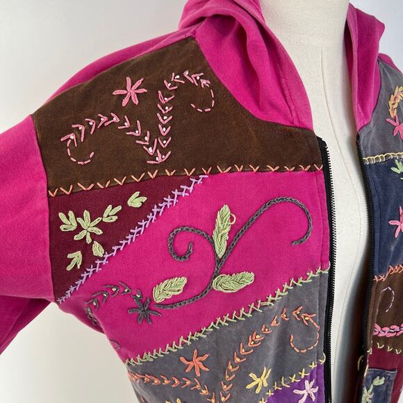 Rising Tide Vintage Hoodie Jacket Pink - Picture 5 of 11